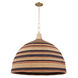 Lido Beach 1 Light 40 inch Aged Brass Pendant Ceiling Light