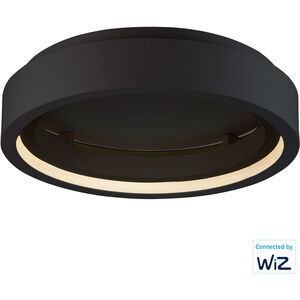 iCorona WiZ LED 22.75 inch Black Flush Mount Ceiling Light