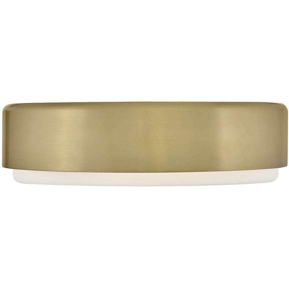 Cedric 3 Light 18 inch Lacquered Brass Flush Mount Ceiling Light
