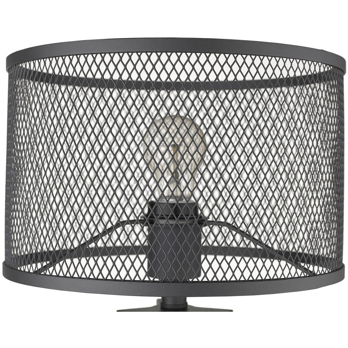 Capprice 20 inch 100.00 watt Matte Black Table Lamp Portable Light