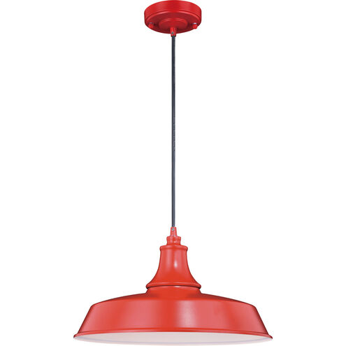 Dorado 1 Light 15 inch Red and White Outdoor Pendant