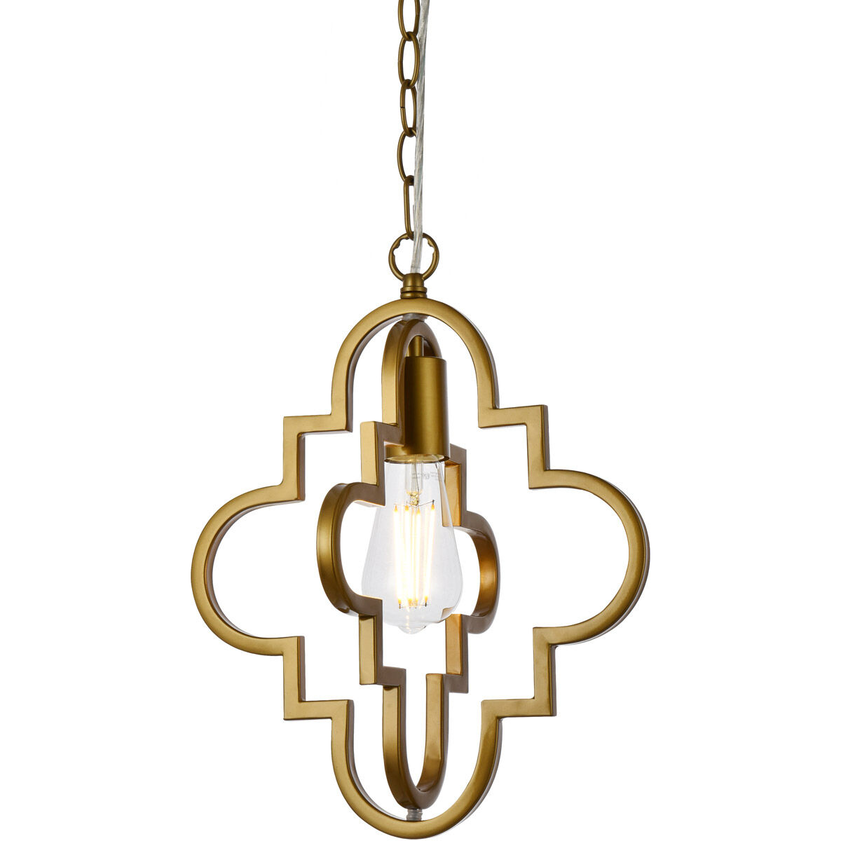 Sandara 1 Light 11 inch Brass Pendant Ceiling Light