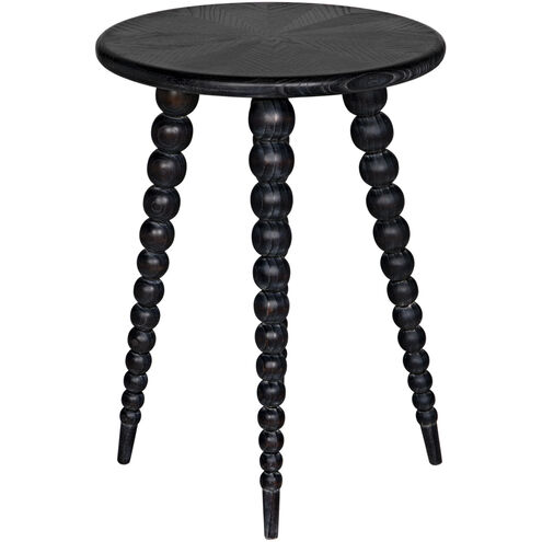 Rebecca 26.5 X 19.5 inch Cinder Black Side Table