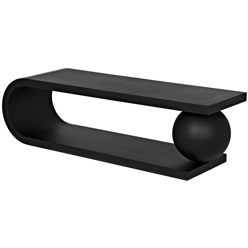 Estelle 62 X 18 inch Matte Black Coffee Table