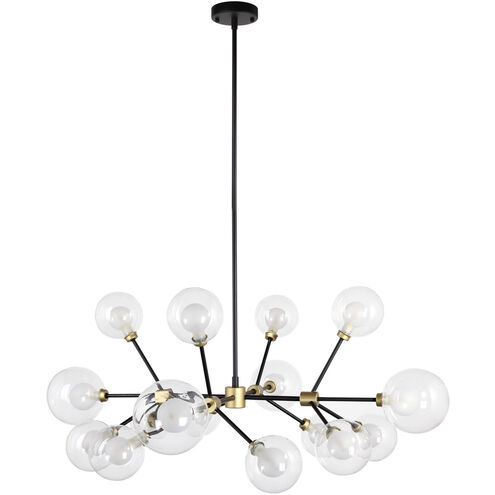 Moe's Home Collection RM-1053-23 Andromeda LED 39 inch Gold Pendant Lamp  Ceiling Light