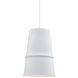 Castor 1 Light 7.88 inch White Pendant Ceiling Light