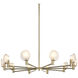 Cloudburst 10 Light Champagne Gold Pendant Ceiling Light