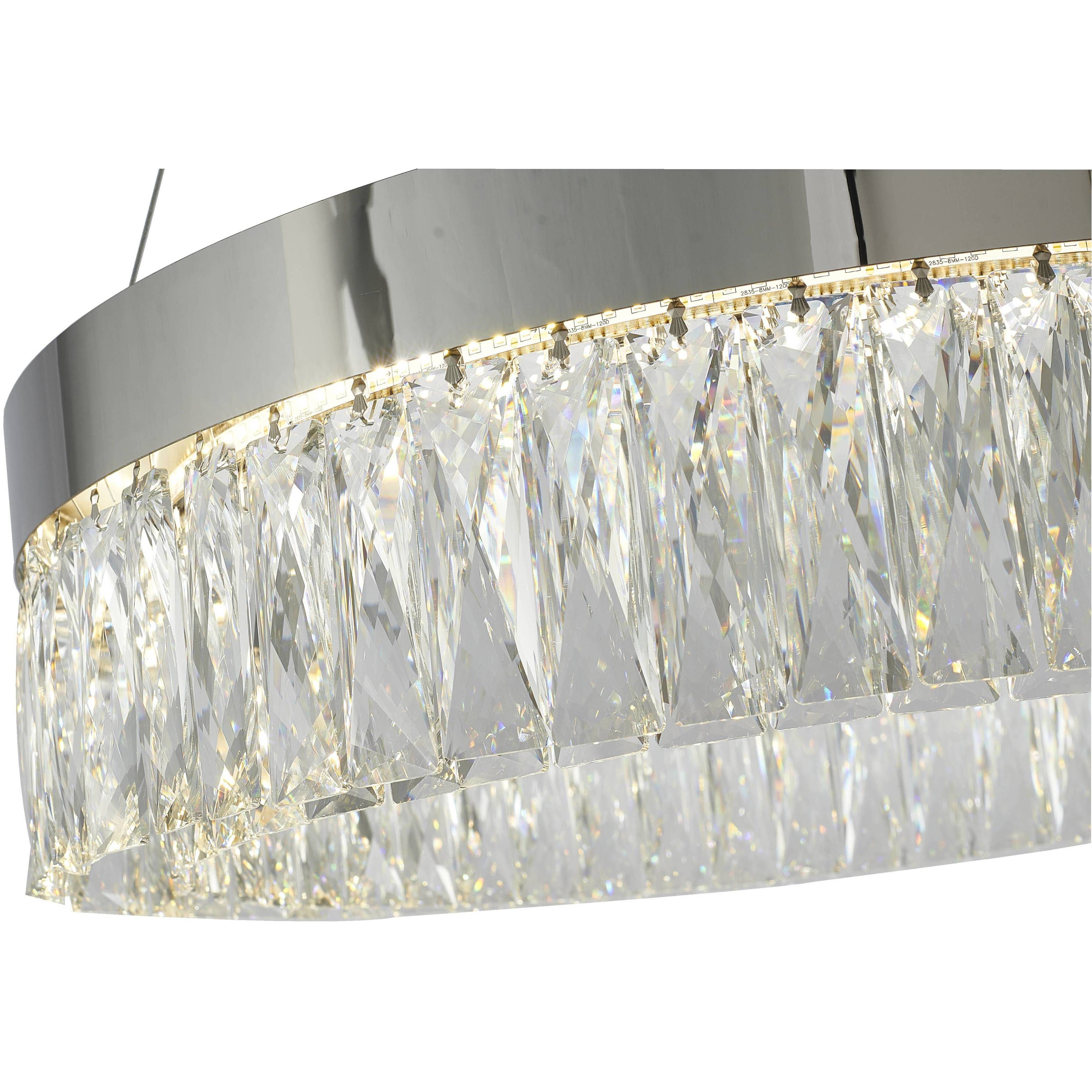 Canada LED 24 inch Chrome Chandelier Ceiling Light