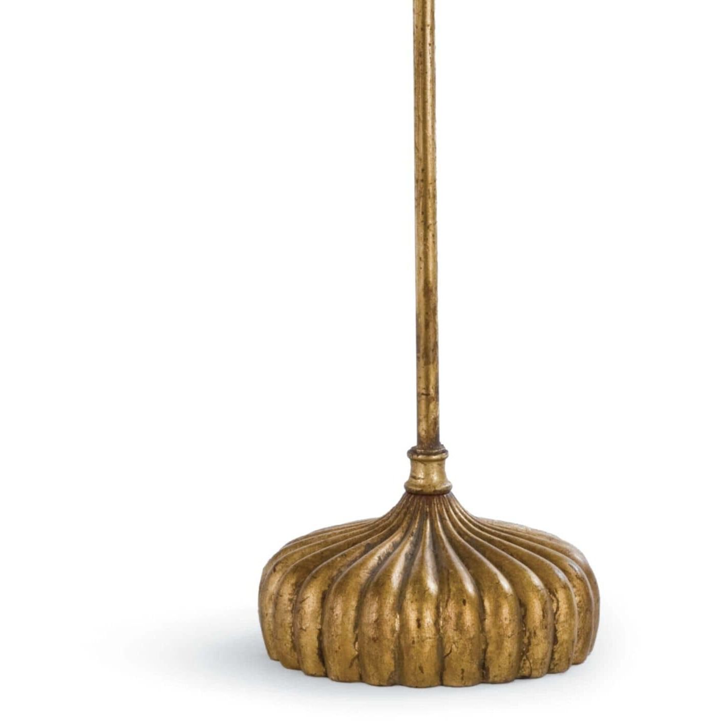 Clove Stem 28.5 inch 60.00 watt Antique Gold Leaf Table Lamp Portable Light, Buffet Lamp