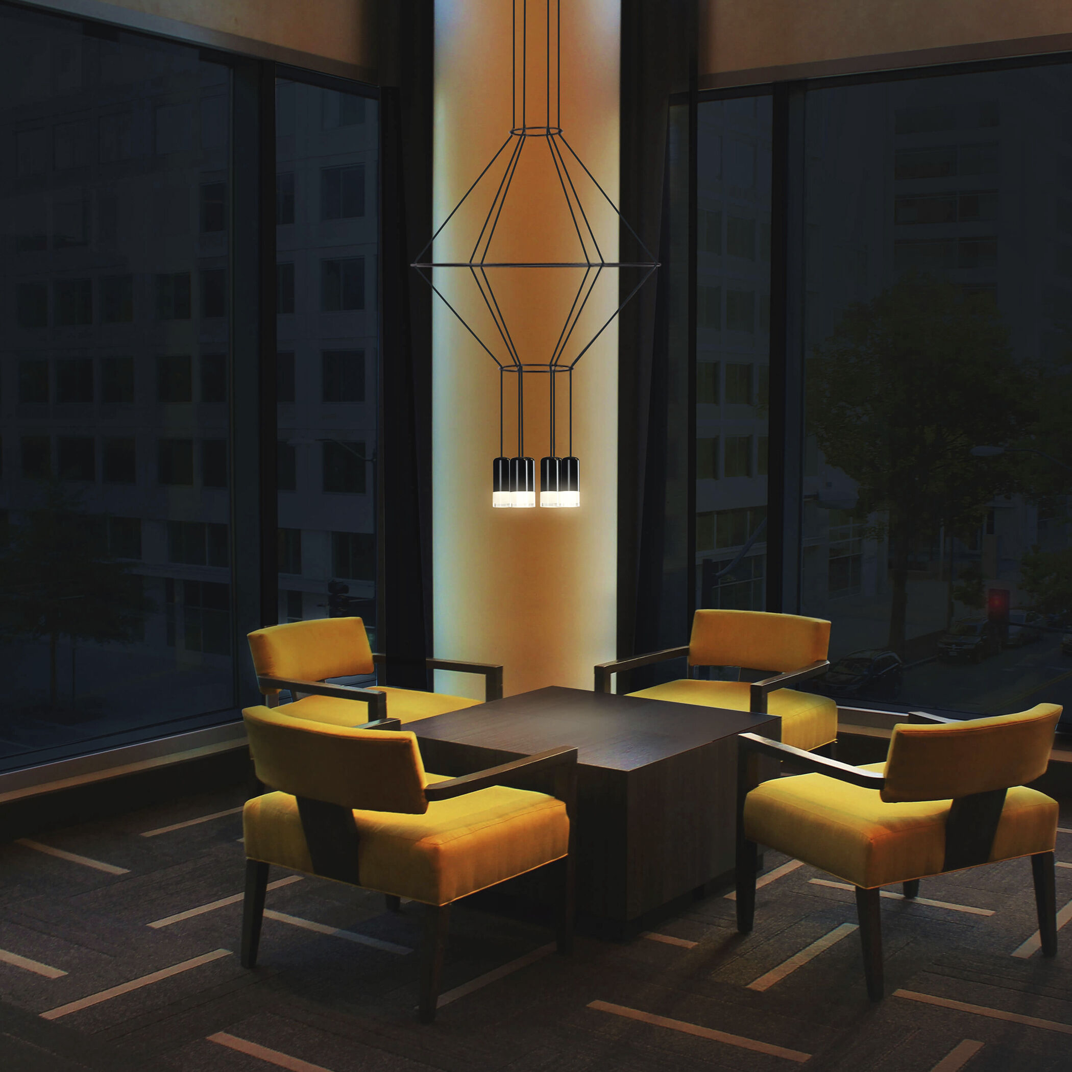 Expression 23.5 inch Black Pendant Ceiling Light