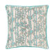 Biming 22 X 22 inch Aqua/Ivory/Camel Pillow Kit, Square