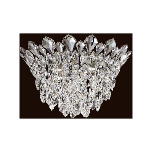 Trilliane Strands 4 Light Polished Stainless Steel Flush Mount Ceiling Light in Heritage