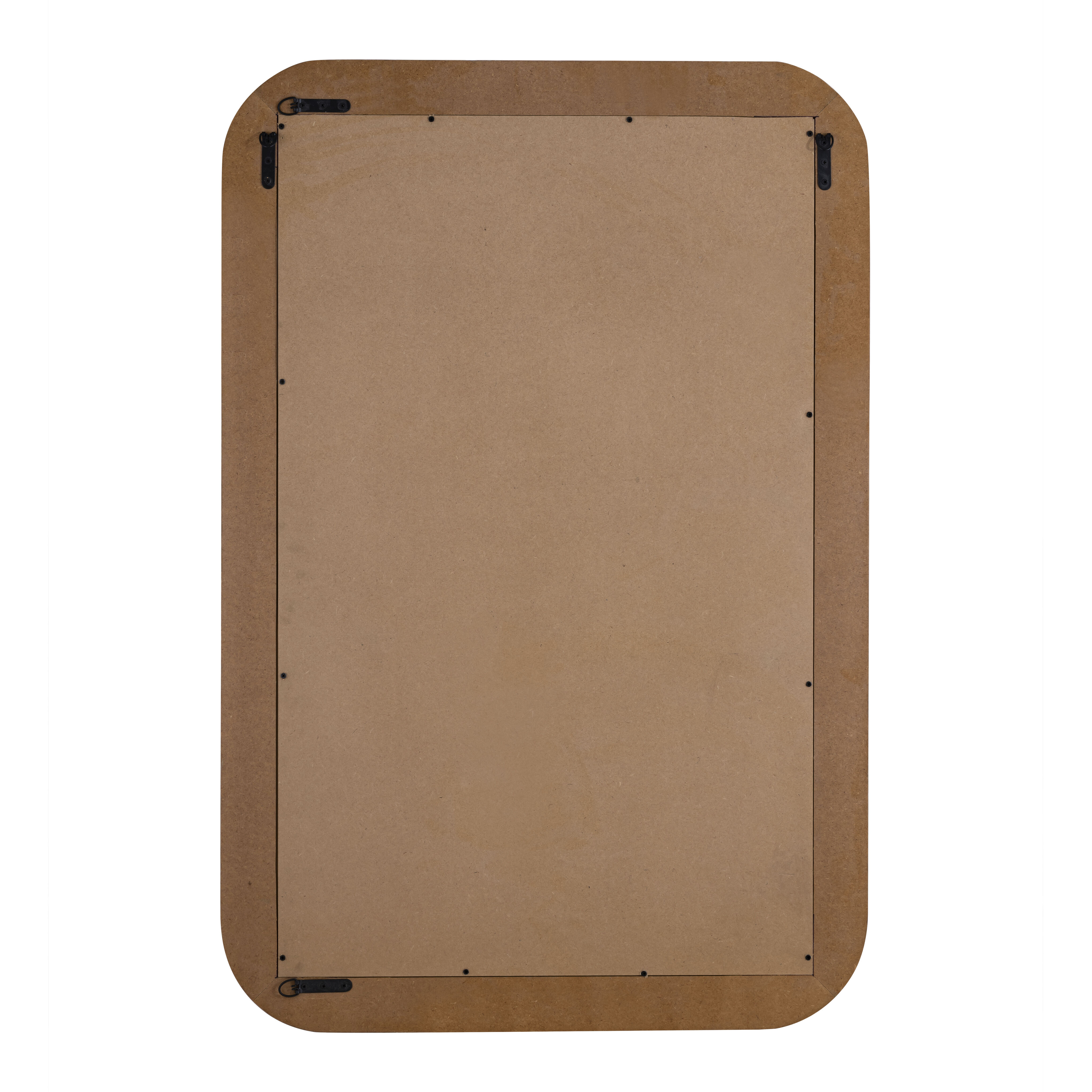 Burton 48 X 32 inch Parchment with Satin Nickel and Mirror Wall Mirror