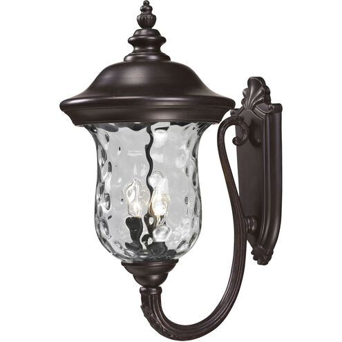Armstrong 3 Light 24.25 inch Bronze Outdoor Wall Light