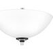 Conrad 2 Light 13 inch Brushed Nickel Semi-Flush Mount Ceiling Light