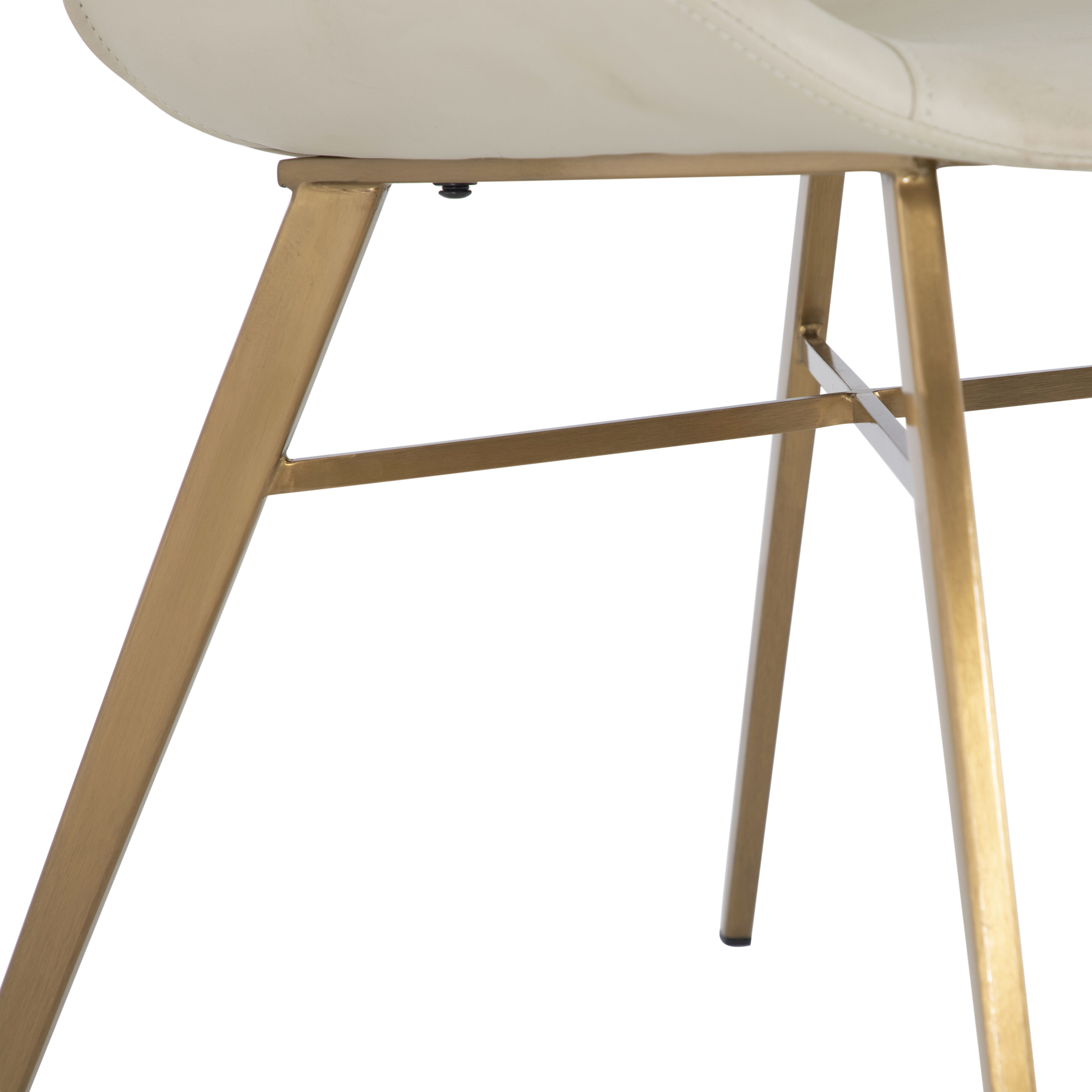 Hines White & Ivory / Yellow Dining Chair