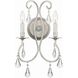 Ashton 2 Light 10.5 inch Olde Silver Sconce Wall Light in Clear Swarovski Strass