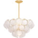 Cedar Hill 5 Light 30.25 inch Vintage Gold Leaf Chandelier Ceiling Light