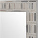 Derse 41 X 32 inch Ivory and Multicolor with Clear Wall Mirror