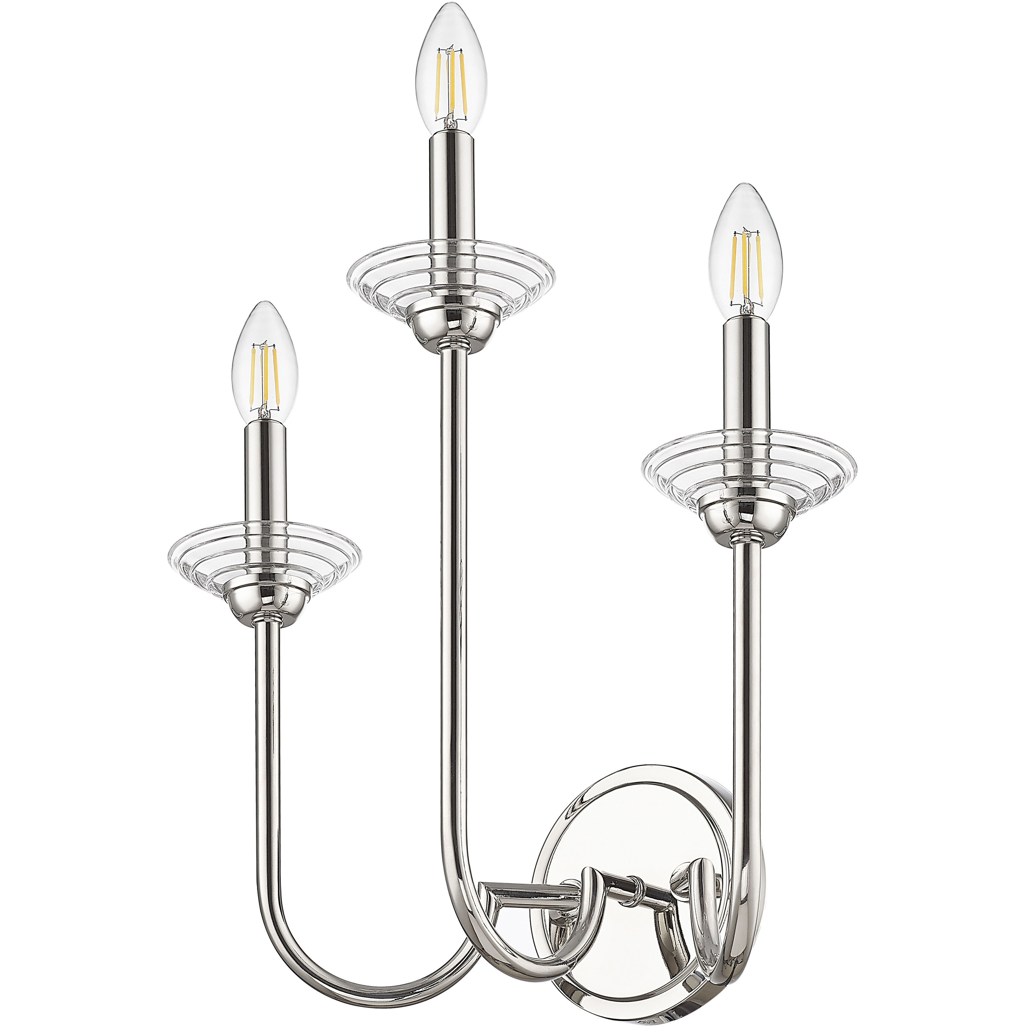 Allistair Wall Sconce Wall Light in Polished Nickel