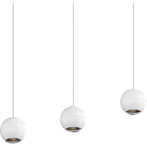 Hemisphere LED 10.75 inch Textured White Pendant Ceiling Light