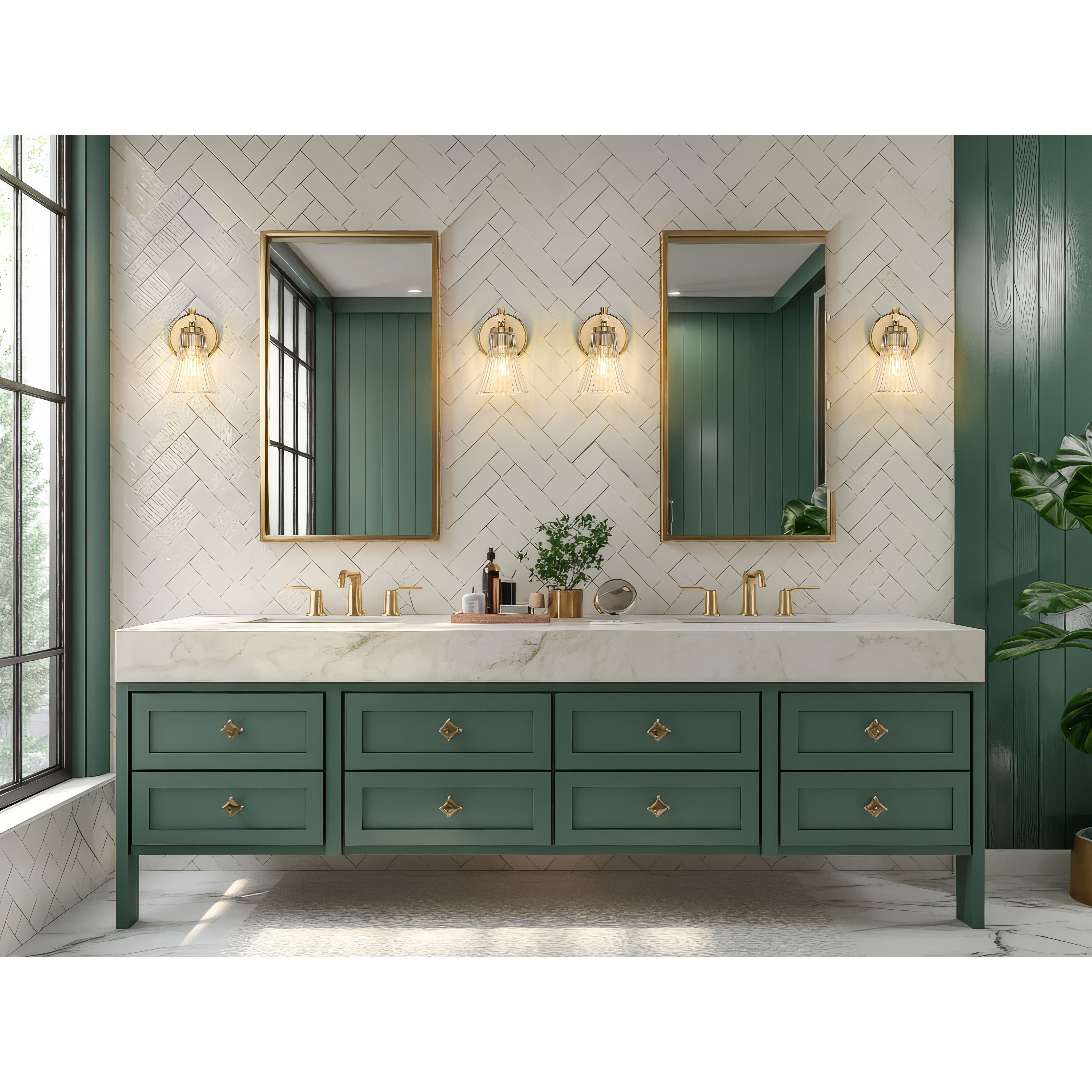 Belle Wall Sconce Wall Light in Modern Gold