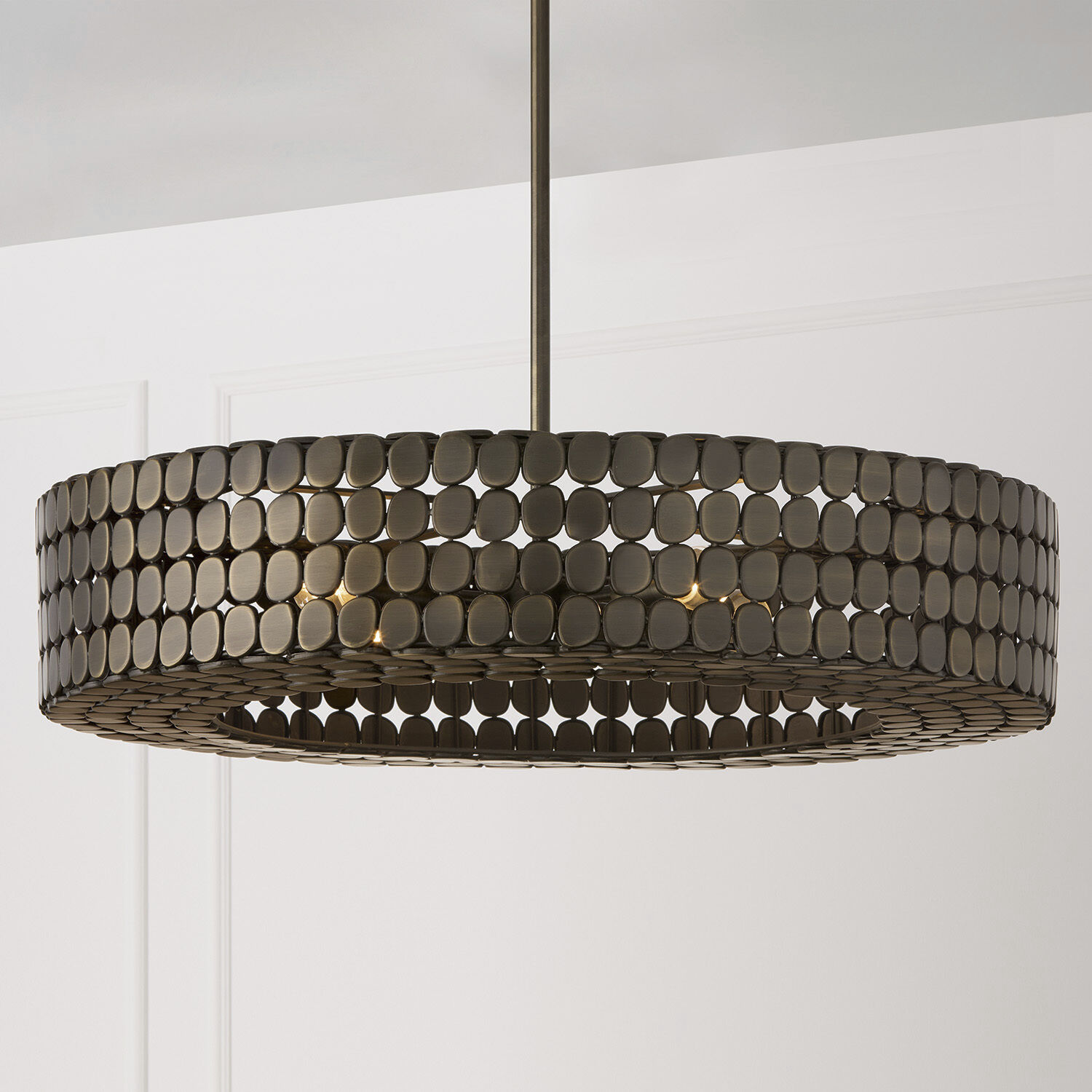 Eliana 4 Light 30.5 inch Dark Brass Chandelier Ceiling Light