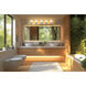 Andree 5 Light 40 inch Chrome Bathroom Vanity Wall Light