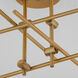 Mika 4 Light 20 inch Brushed Brass Semi-Flush Mount Ceiling Light