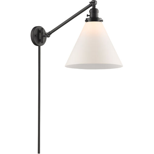 X-Large Cone 16 inch 60.00 watt Oil Rubbed Bronze Swing Arm Wall Light, Franklin Restoration