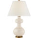 Christopher Spitzmiller Chambers 29.25 inch 100 watt Ivory Table Lamp Portable Light in Linen, Medium