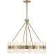 Bancroft 6 Light 30 inch Noble Brass Chandelier Ceiling Light
