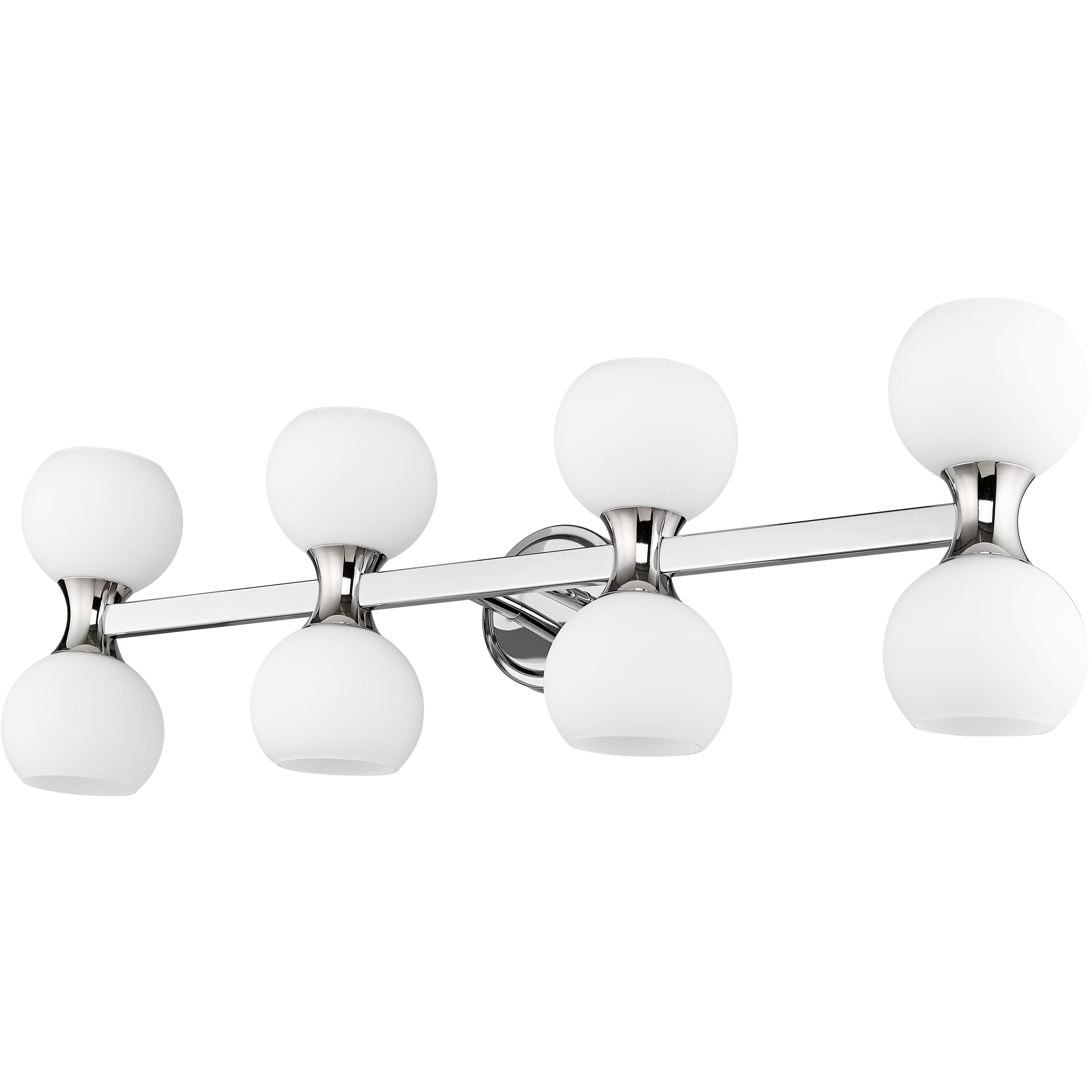 Artemis 8 Light 35 inch Chrome Vanity Wall Light