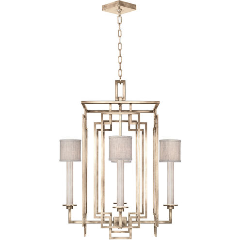 Cienfuegos 4 Light 24 inch Gold Chandelier Ceiling Light in Natural Greige Fabric