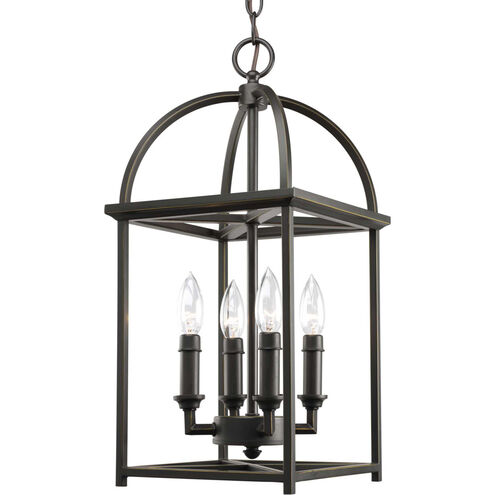 Piedmont 4 Light 9 inch Antique Bronze Foyer Lantern Pendant Ceiling Light