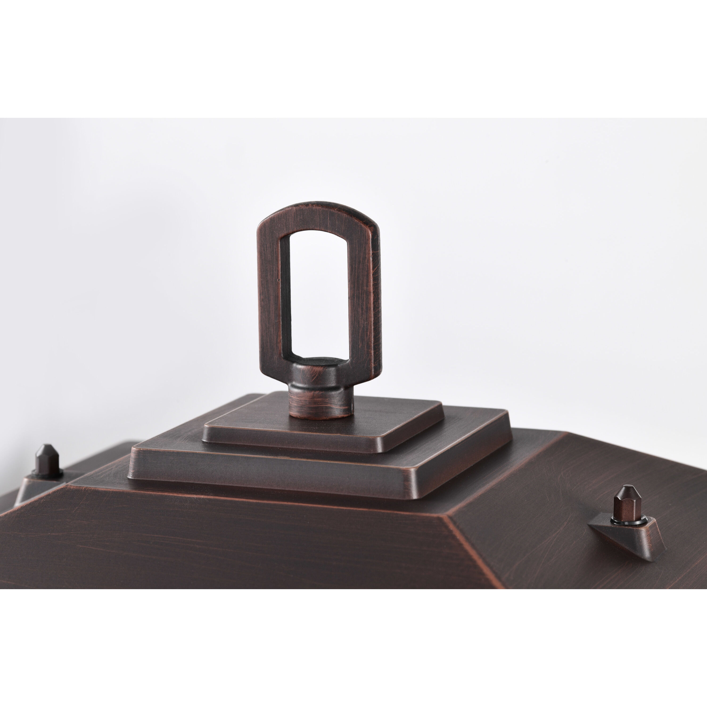 Cove Neck 16 inch Rustic Bronze Post Lantern, Large