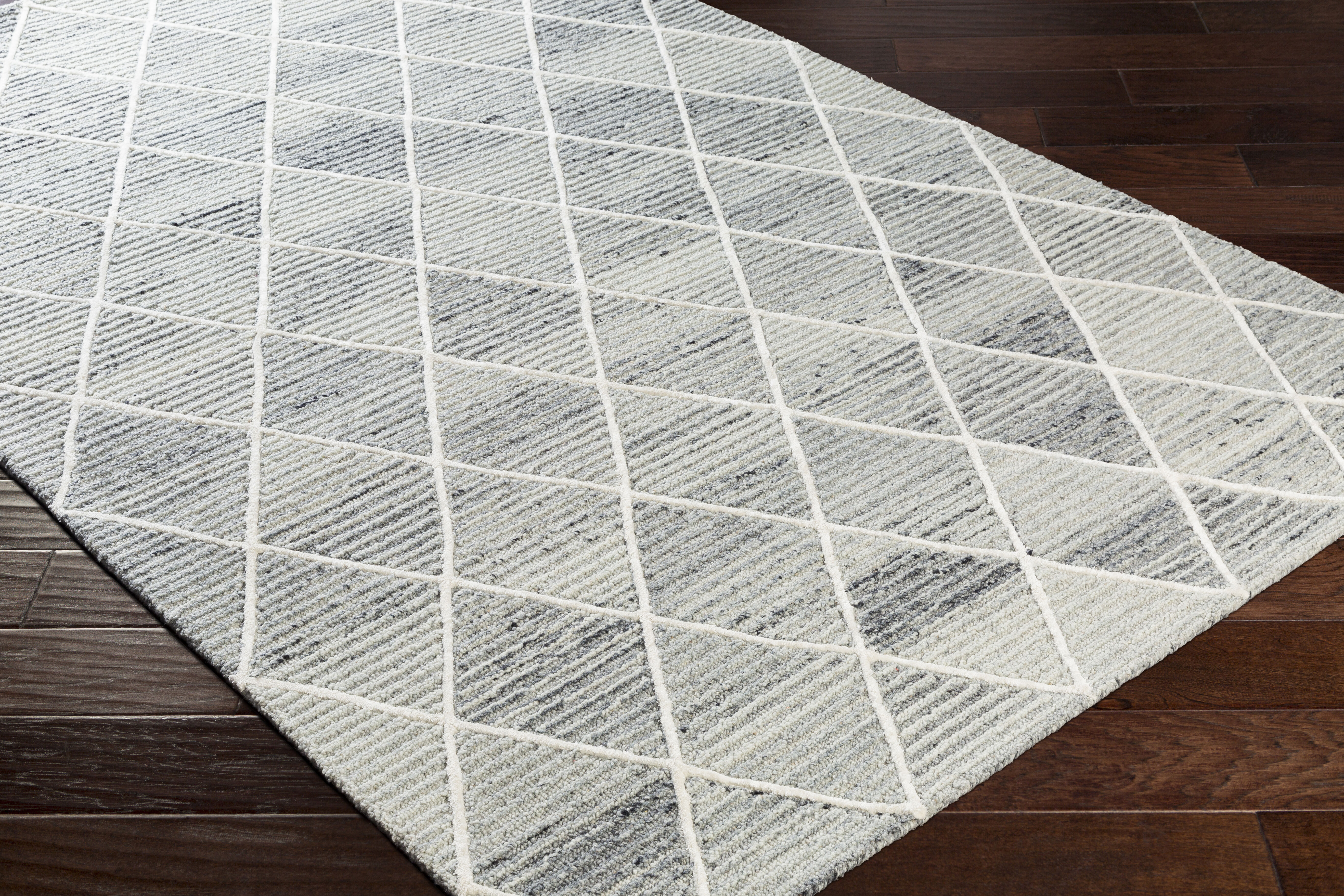 Eaton 90 X 60 inch Light Gray Rug in 5 x 8, Rectangle
