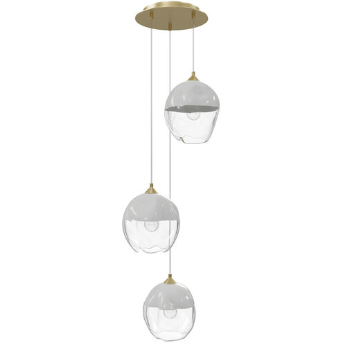 Sonoma Ave. 3 Light 18 inch Brushed Brass Multi Port Pendant Ceiling Light