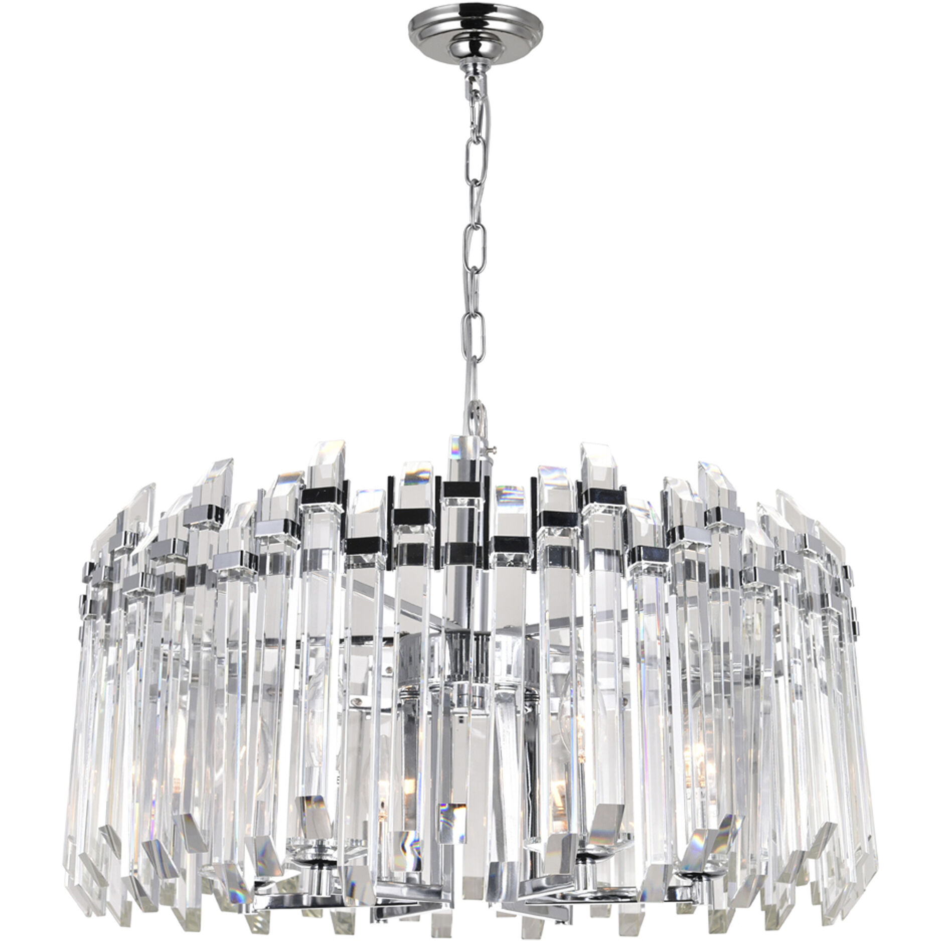 Henrietta 6 Light 24 inch Chrome Chandelier Ceiling Light