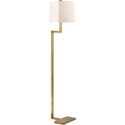 AERIN Alander 49 inch 75.00 watt Hand-Rubbed Antique Brass Floor Lamp Portable Light