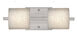 Paolo 2 Light 15 inch Satin Nickel Vanity Lighting Wall Light in Halogen, Stucco Glass