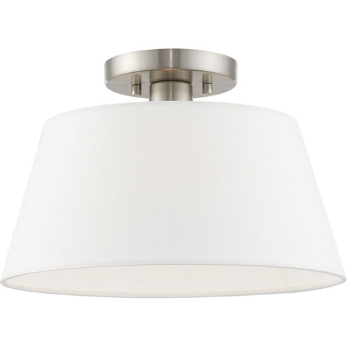 Belclaire 1 Light 13 inch Brushed Nickel Semi-Flush Mount Ceiling Light