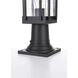Melvale 1 Light 15.5 inch Black Outdoor Post Light