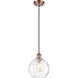 Ballston Athens Water Glass LED 8 inch Antique Copper Mini Pendant Ceiling Light