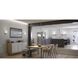 Merry 3 Light 18 inch Brushed Nickel Linear Chandelier Ceiling Light
