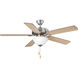 Builder 52 inch Brushed Nickel with Cherry/Natural Cherry Blades Ceiling Fan