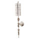 Fragment 1 Light 6 inch Silver Leaf Wall Sconce Wall Light, Flambeau