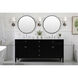 Park Avenue 72 X 22 X 35 inch Black Vanity Sink Set
