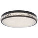 Signature Kristally LED 12 inch Black Flush Mount Ceiling Light