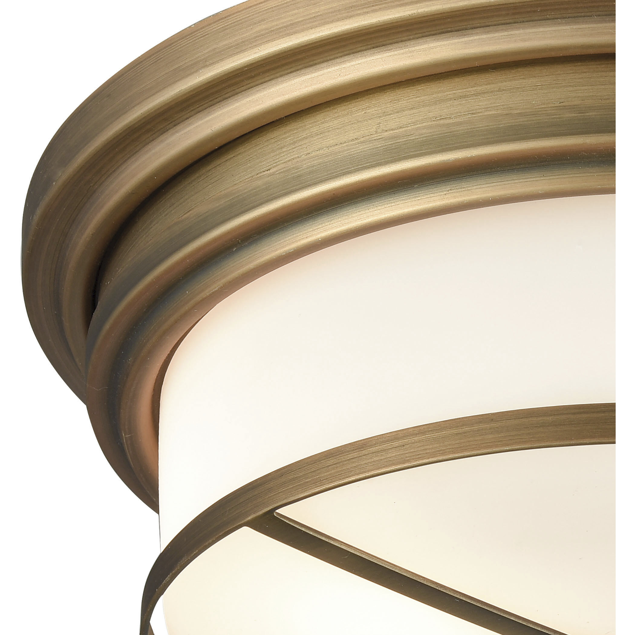 Flushmounts 2 Light 13 inch Classic Brass Flush Mount Ceiling Light